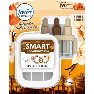 Produktbild von Febreze 3Volution Duftstecker Vanille Magnolie Starterset Raumduft und Lufterfrischer Stecker 20ml