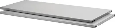 Immagine prodotto di Mensola in acciaio L 80 x P 30 cm argento, 2 pezzi