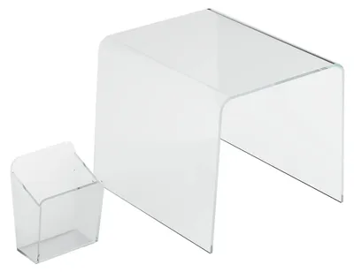 Acryl-Schließfach-Organizer-Set, 2er-Pack, mit Becher und Ablage