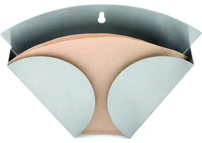 Produktbild von Kaffeefilterhalter Kaffeefilter-Halter Wandmodell - Edelstahl - Mattes Oberfläche - 21 x 3 x 14 cm - Wandmontage