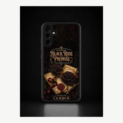Image de Coque de protection pour Samsung A70, étui de téléphone avec motif de rose noire – LUNØIR ©