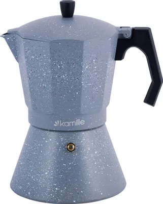 Produktbild von Italienische Granit-Kaffeemaschine Espressokocher 600 ml KAMILLE KM-2519GR