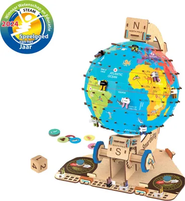 Immagine prodotto di Smartivity Globetrotter, 3D Globus, Bastelset, DIY, ab 8 Jahren, STY 305 DE