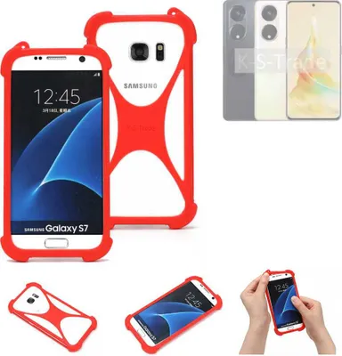 Produktbild von K-S-Trade Handy-Hülle kompatibel mit Oppo Reno8 T Schutz-Hülle Bumper Silikon Schutz Hülle Cover Case Silikoncase Silikonbumper TPU Softcase
