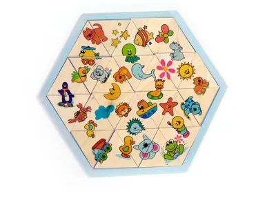 Obrázok produktu pre Drevené puzzle s motívmi zvierat 24 dielikov ŠxDxV 285x6x250mm NOVINKA