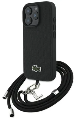 Obrázok produktu pre Puzdro Lacoste Iconic Crossbody Cord pre iPhone 16 Pro Max, čierne