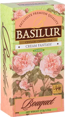 Produktbild von BASILUR Grüner Ceylon Tee mit Erdbeer und Vanillearoma, 37,5 g