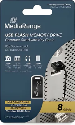 Produktbild von MediaRange USB Nano 8 GB, USB-Stick, (USB-A 2.0)