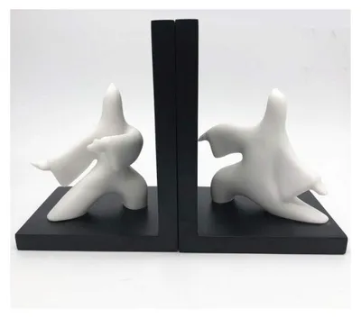 Image de Solidchoice - Supports de livres en résine créatifs pour la maison et le bureau
