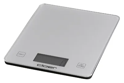 Obrázek produktu pro Cloer 6878, Elektronická kuchyňská váha, 10 kg, 5 g, Stříbrná, Sklo, Pracovní deska