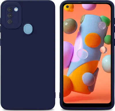Produktbild von Cadorabo Hülle für Samsung Galaxy A11 / M11 Schutz Hülle in Blau TPU Silikon Etui Case Handyhülle