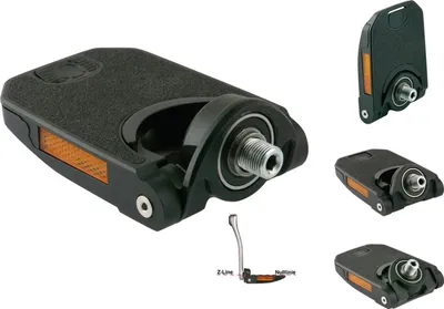 Produktbild von BySchulz Pedal Z.1 Fold schwarz, 9/16" x 20tpi, faltbar