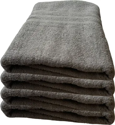 Produktbild von 4er-Set Handtücher 50x100cm Anthrazit100% Baumwolle 450g/m² extra saugfähig