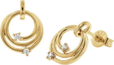 Produktbild von GLIZZ GL8150 Damen-Ohrringe Gold 333/8K Zirkonia Ohrstecker