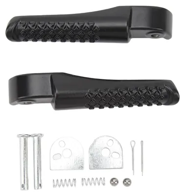 Imagen del producto de 2 soportes para reposapiés delanteros, uno para el lado izquierdo y otro para el lado derecho, de color , para reposapiés, compatibles como repuesto para Coleman Powersports BT200X