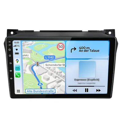 Zdjęcie produktu dla Radio samochodowe 6+128 GB z CarPlay i Androidem do Suzuki Alto (2009–2016) – GPS, nawigacja, Wi-Fi, 4G LTE, Bluetooth, RDS, Android Auto, ekran 9 cali