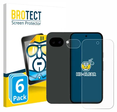 Produktbild von 6x Für Google Pixel 10a (Display+Kamera) Schutzfolie BROTECT Displayschutz Display Schutz Folie Klar Transparent
