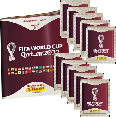 Image de Panini WM 2022 Qatar Sammelsticker - 1 Album + 10 Tüten