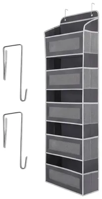 Produktbild von Hängender Kleiderschrank-Organizer - Türregal - 5 Fächer - Taschen - Polyester - 142 x 40 x 17 cm