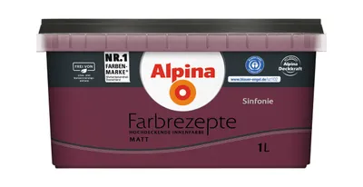 Produktbild von Alpina Farbrezepte Sinfonie matt 1 Liter
