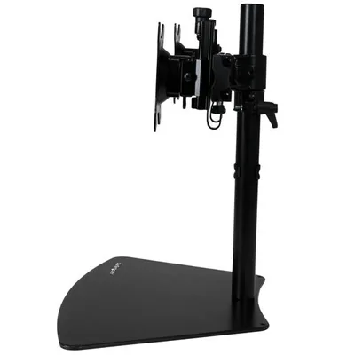 Zdjęcie produktu dla StarTech.com ARMBARDUO, Wolnostojący, 8 kg, 61 cm (24"), 100 x 100 mm, Opcja regulacji wysokości, Czarny