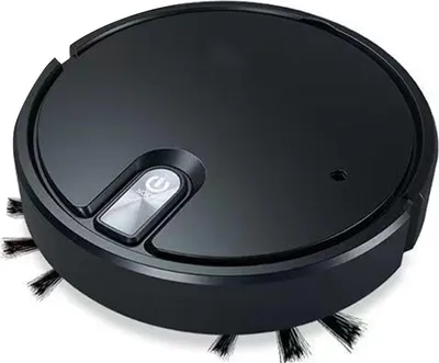 Obrázek produktu pro Robotický vysavač, zametací robot, automatický, tichý provoz, účinný inteligentní čistič s mlhovým filtrem a dobíjecí baterií, černý