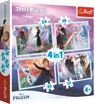 Produktbild von 4 in 1 Puzzle - Die Eiskönigin