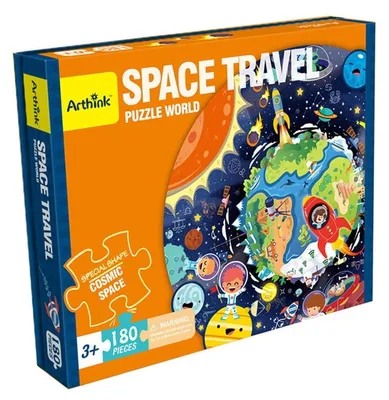 Produktbild von Lernpuzzle Weltraum - 180 Teile - Rundes Puzzle Weltall ab 7 Jahren