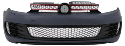 Image de Pare-chocs pour VW Golf VI 6 (2008-2013) avec calandre et phares antibrouillard, style GTI.