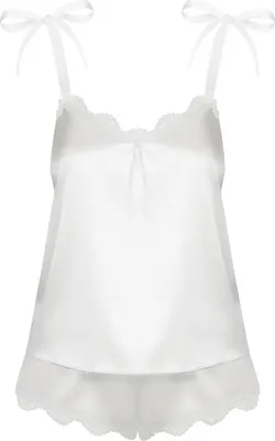 Produktbild von Obsessive - OB Prima Neve top & panty white S/M