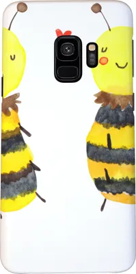 Produktbild von Mr. & Mrs. Panda Samsung Galaxy S9 Handyhülle Biene Verliebt - Weiß - Geschenk, Cover, Hülle, Smartphone, Handy Schutzhülle