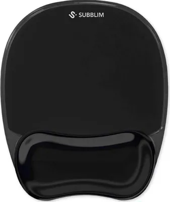 Produktbild von SUBBLIM Ergo Crystal Flex, Schwarz, Einfarbig, Gaming-Mauspad