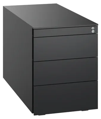 Produktbild von C+P Stahl-Rollcontainer, 563x430x781mm, 9005/9005