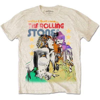 Obrázek produktu pro The Rolling Stones Mick & Keith Watercolour Stars Sand XL Tričko