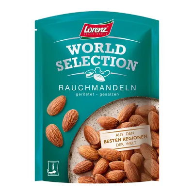 Immagine prodotto di Mandorle affumicate Lorenz Selezione Mondiale tostate e salate 100g