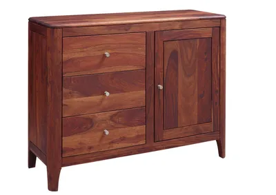 Immagine prodotto di MASSIVMOEBEL24 | credenza in legno di Sheesham / palissandro 110x40x86 Noce oliato BROOKLYN
