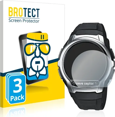 Produktbild von 3x BROTECT Schutzglas für Casio Wave Ceptor WV-58 Schutzfolie Panzer Folie Glas Display Schutz klar