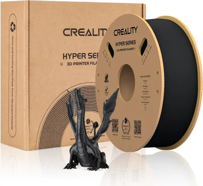 Creality Hyper PLA Filament for 3D Drucker,Hohe Geschwindigkeit,1.75 mm, für Hochgeschwindigkeitsdruck, Maßgenauigkeit +/-0.02 mm, 1000g/Spule-Schwarz