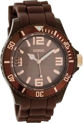 Immagine prodotto di Oozoo orologio da polso marrone in silicone orologi da donna analogici al quarzo UOC5059A