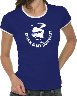 Produktbild von Touchlines Damen T-Shirt , Chuck Kontrast Blau, L