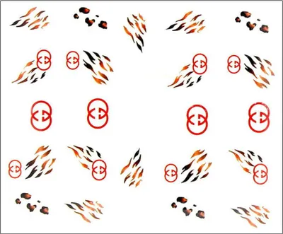 Produktbild von Wasser-Aufkleber für Nageldesign Nr. 196