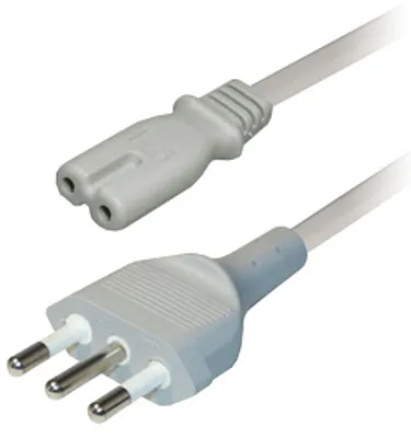 Produktbild von Transmedia Anschlusskabel; IMQ-Stecker - Doppelnut-Kupplung 1,8 m, N 14 G