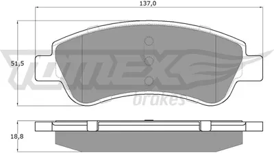 Produktbild von TOMEX brakes Bremsbeläge Satz Vorne Bremsklötze für OPEL Corsa F TX 14-64