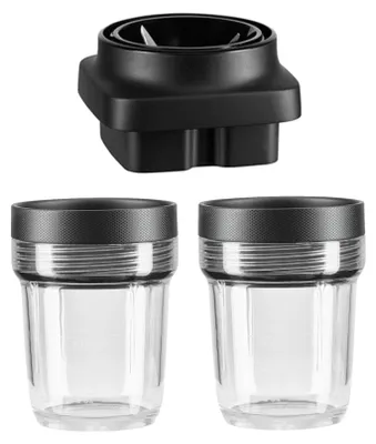 Zdjęcie produktu dla KitchenAid 5KSB2040BBB, Słoik miksera, Czarny, Przezroczysty, 0,2 l, 212,7 mm, 114,3 mm, 168,3 mm
