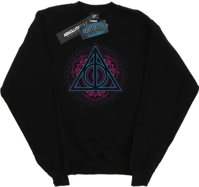 Produktbild von Harry Potter - "Deathly Hallows" Sweatshirt für Damen BI20513 (S) (Schwarz)