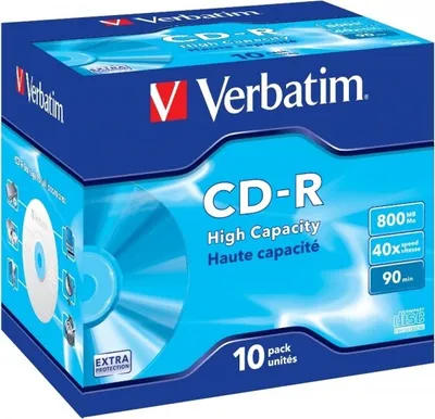 Produktbild von 30 (3x 10) Verbatim Rohlinge CD-R 800MB 90min Jewelcase
