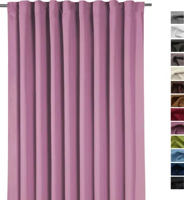 Produktbild von heimtexland ® XXL Verdunkelungsvorhang Thermovorhang Multifunktionsband Dekoschal 245x275 cm Raumteiler Deko Vorhang blickdicht verdunkelnd isolierend Typ139 Mauve