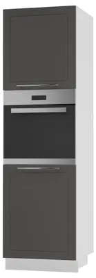 Immagine prodotto di Armadio forno KVANTUM 2 porte 60cm corpo e frontale colore selezionabile (Q-D14/RU/2D),grafite opaco,bianco