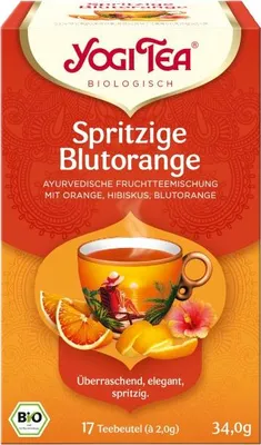 Produktbild von Yogi Tea Spritzige Blutorange | 17 Beutel | Früchtetee |  | vegan