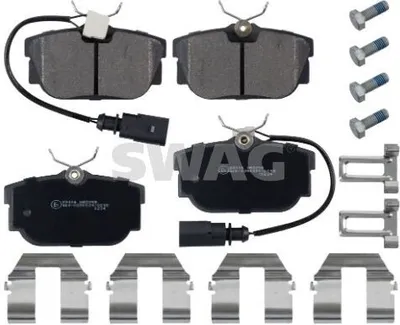 Produktbild von SWAG Bremsbeläge Satz Hinten Bremsklötze für VW Transporter IV Bus (70B, 70C, 7DB, 7DK, 70J, 70K, 7DC, 7DJ) 30 91 6408